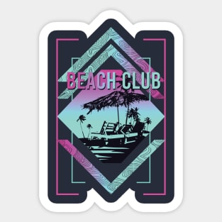 Vacation beach club Sticker